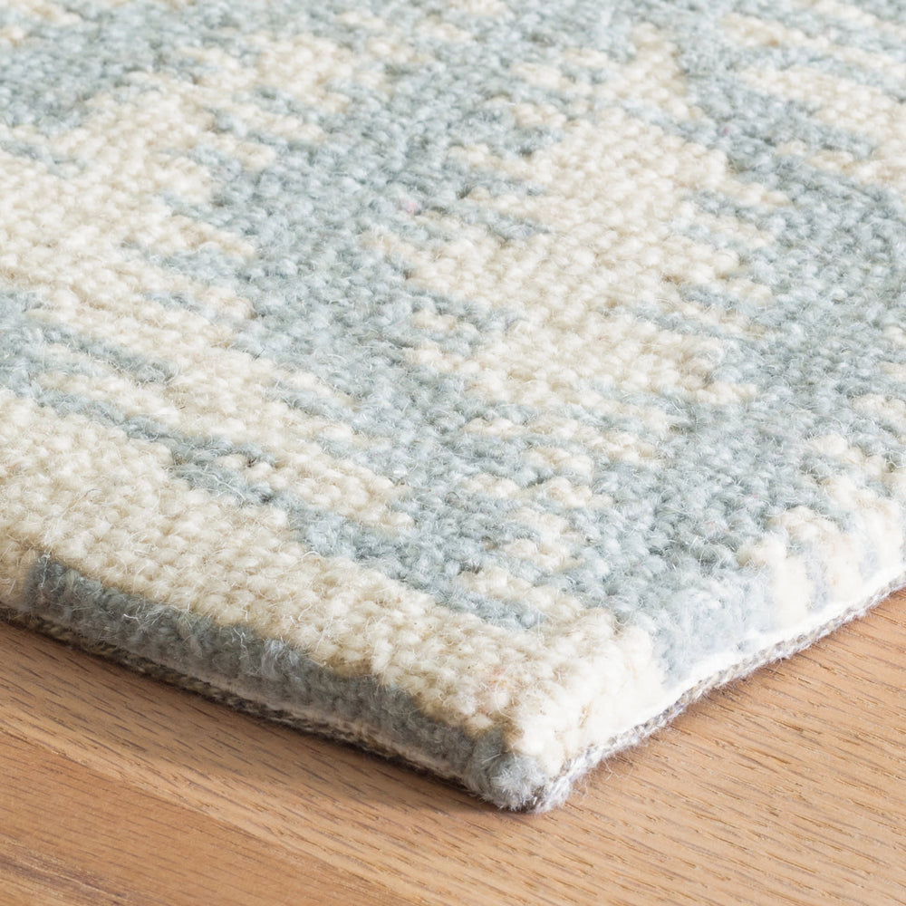 Aster Hand Micro Hooked Wool Rug | Sky