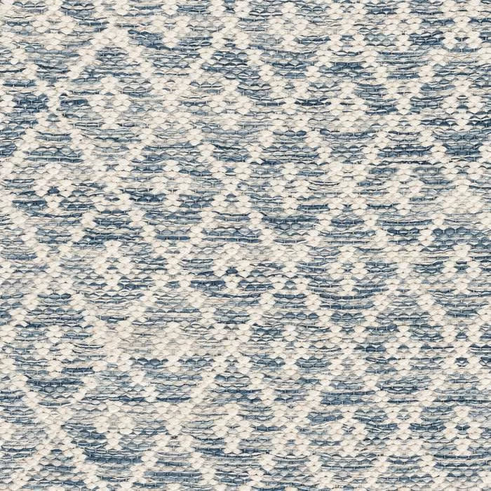 Melange Diamond Machine Washable Rug Swatch | Blue
