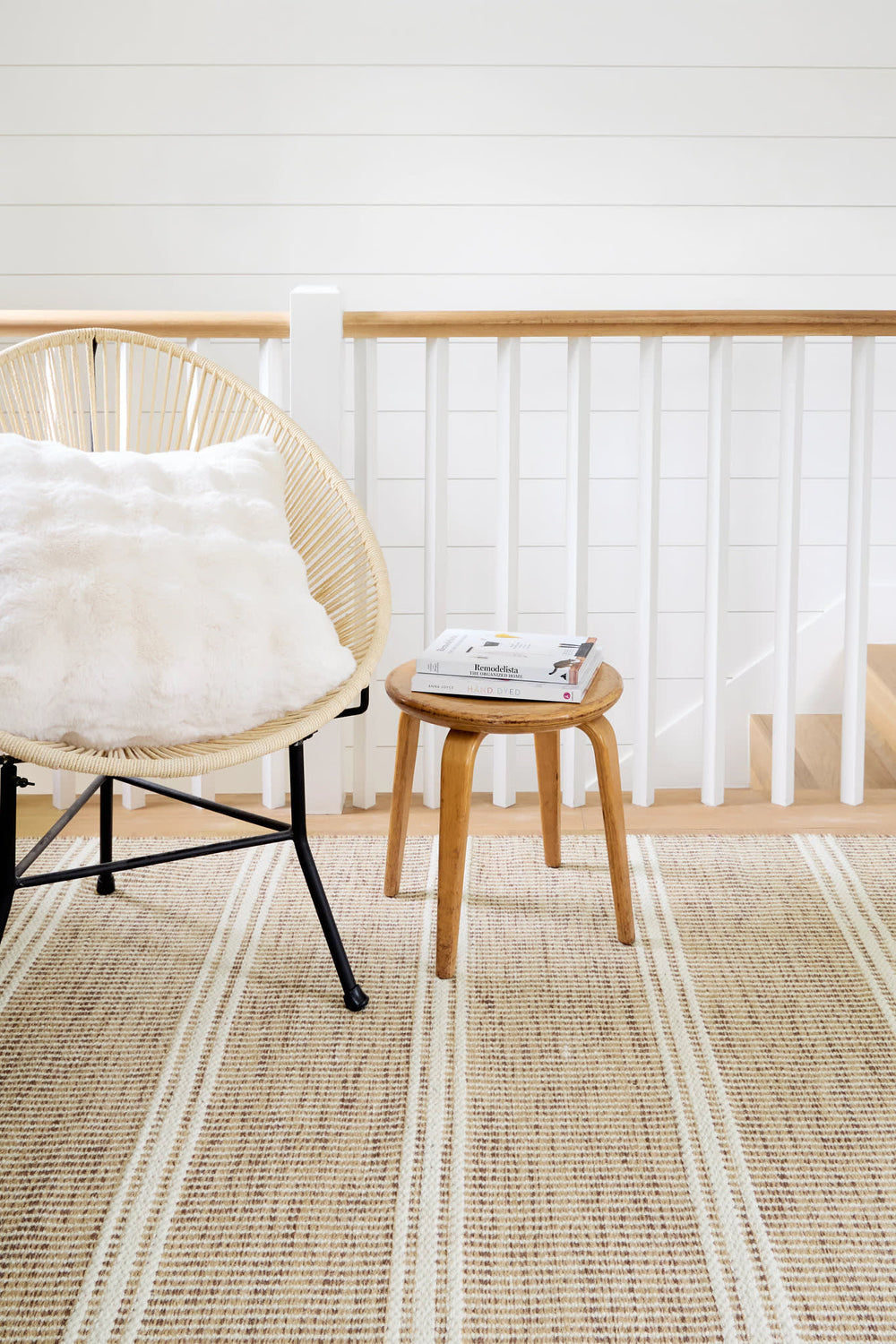 Malta Handwoven Wool Rug | Natural
