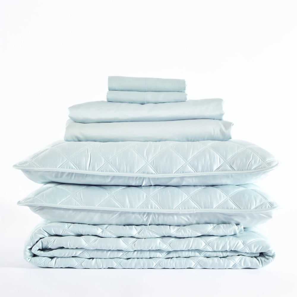 Silken Solid White Core Bedding Bundle | None