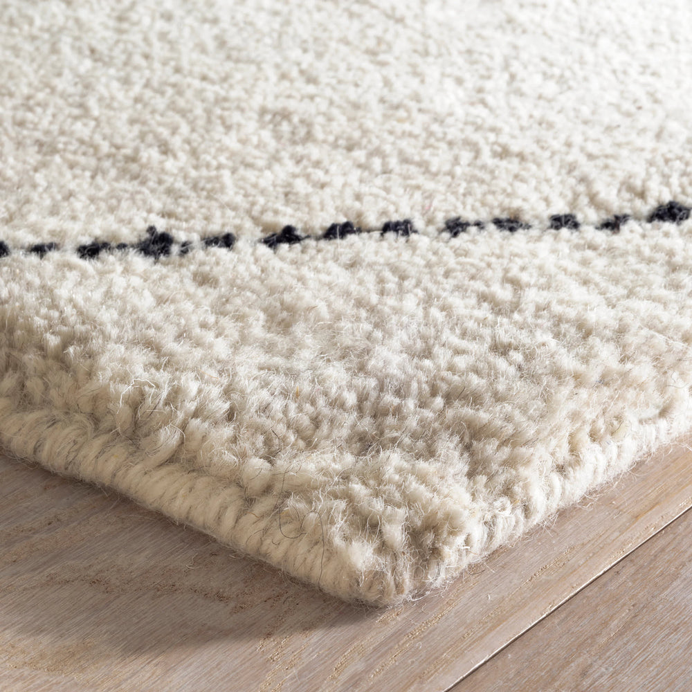 Numa Hand Knotted Wool Rug | Black
