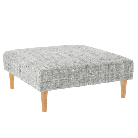 Harris Rug Ottoman | Blue/Brown