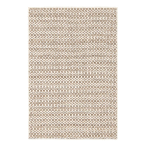 Honeycomb Natural Handwoven Wool Custom Rug | Natural