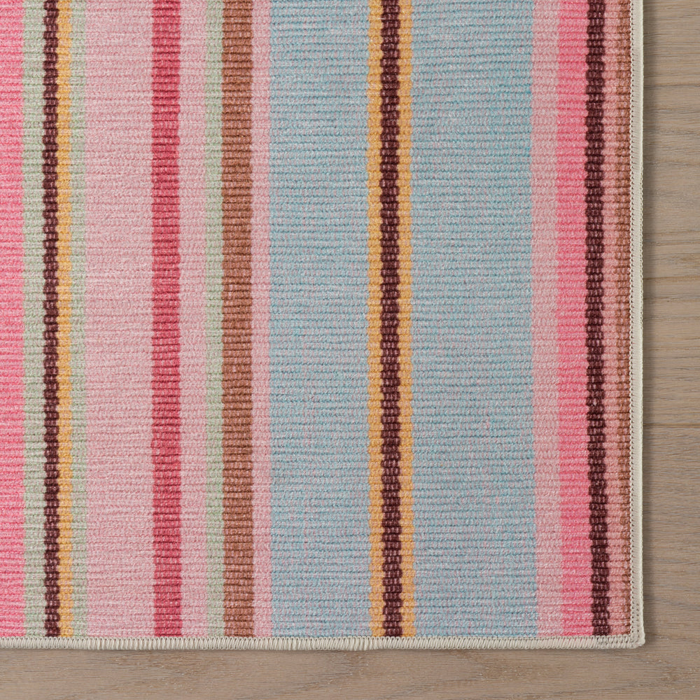 Jamaica Stripe Machine Washable Rug | Multi
