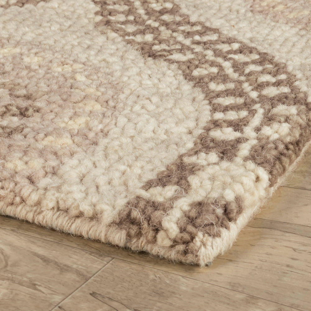 Medallion Hand Tufted Wool Rug | Grey