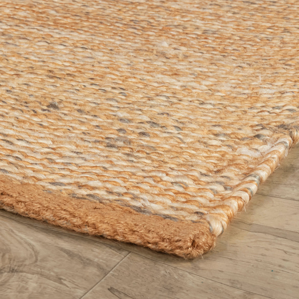 Mixed Stripe Handwoven Jute Rug | Multi