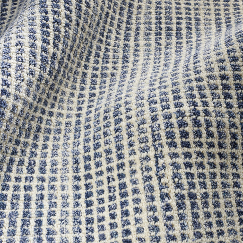 Homer Hand Loom Knotted Wool/Viscose Rug | Blue
