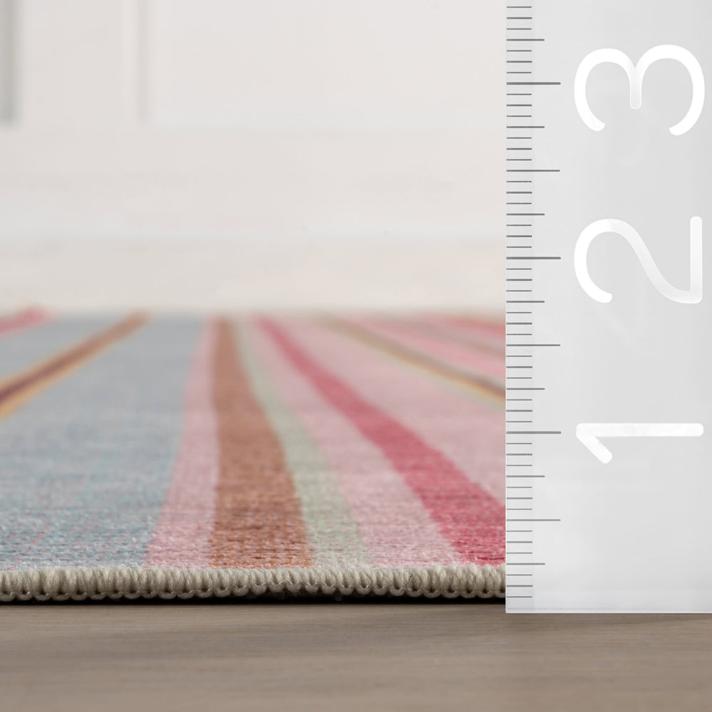 Jamaica Stripe Machine Washable Rug | Multi