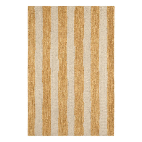 Silas Stripe Hand Micro Hooked Wool Rug | Gold