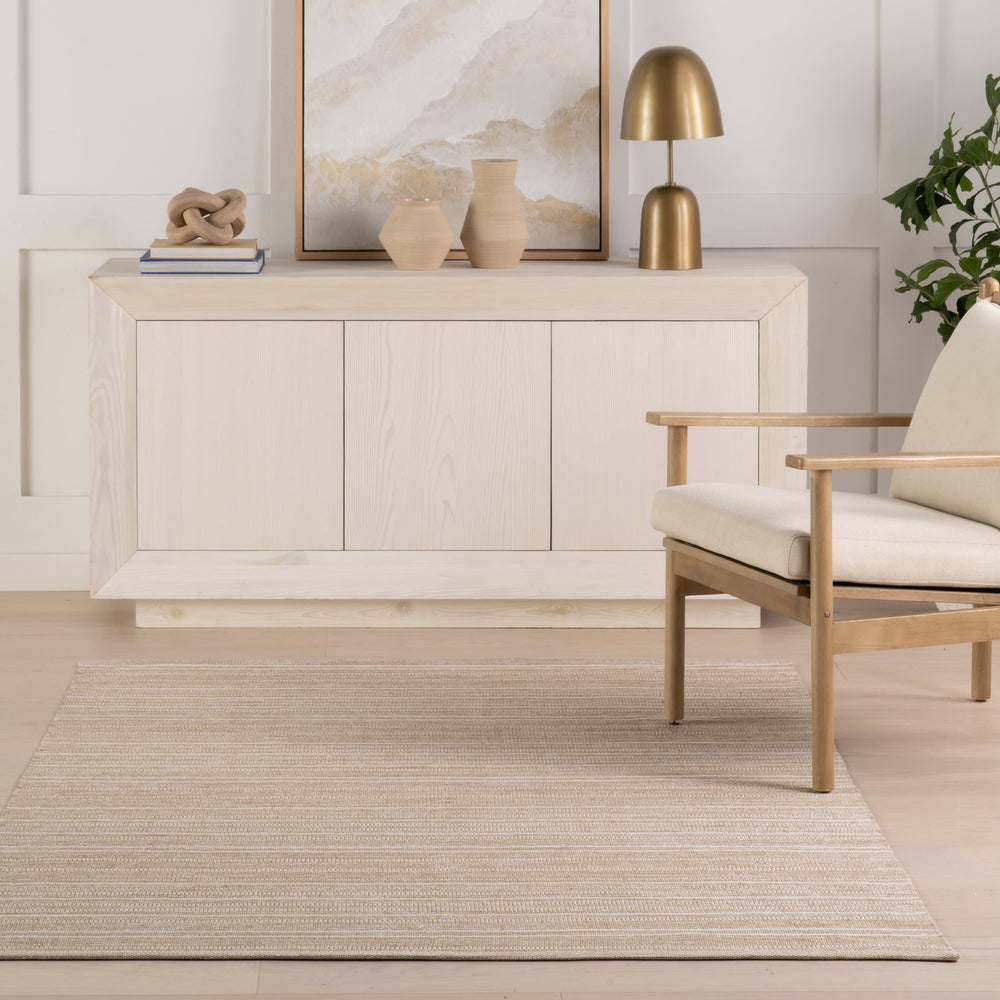 Skipper Stripe Handwoven Indoor/Outdoor Rug | Khaki