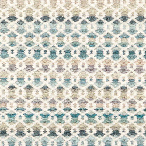 Poppy Handwoven Wool Rug Swatch | Blue