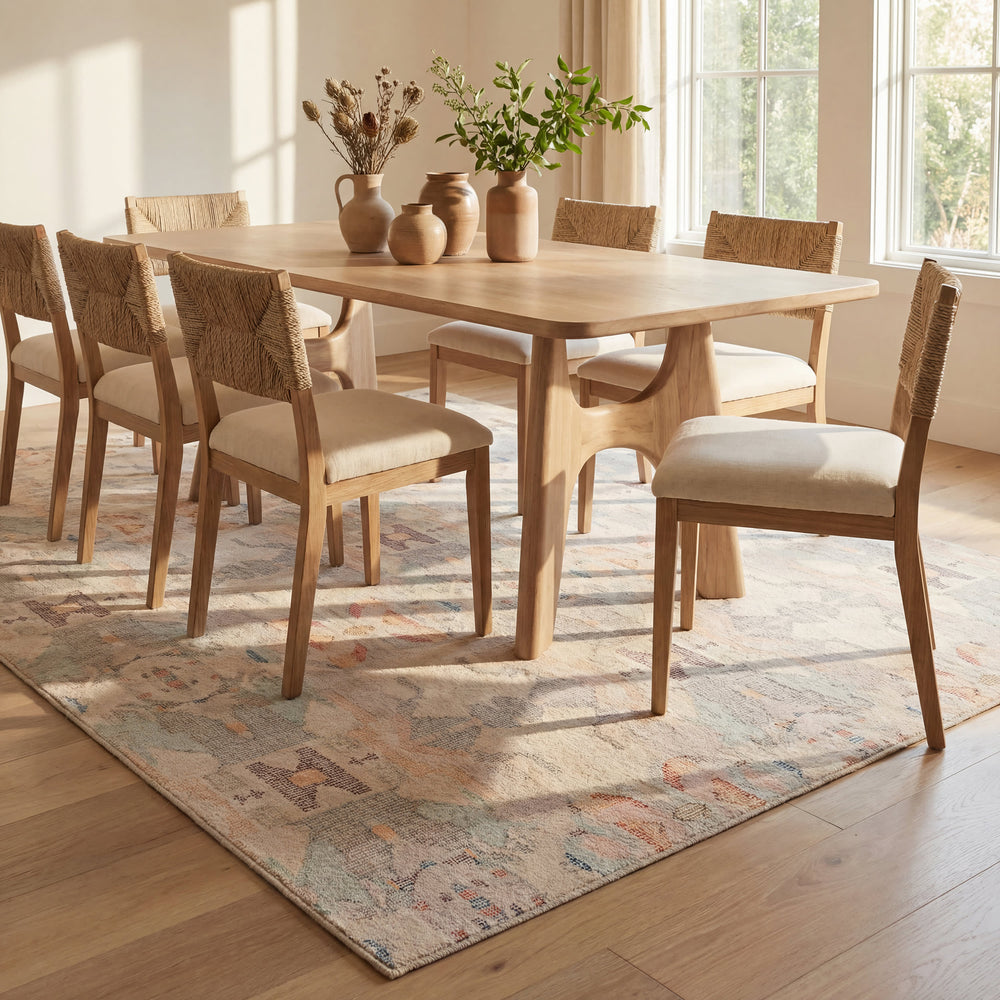 Bize Transitional Abstract Washable Rug | Multicolor