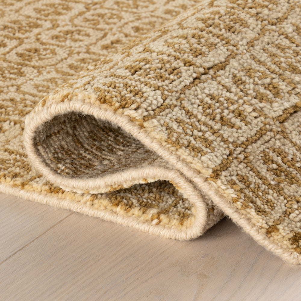 Tullie Hand Knotted Wool Rug | Ochre