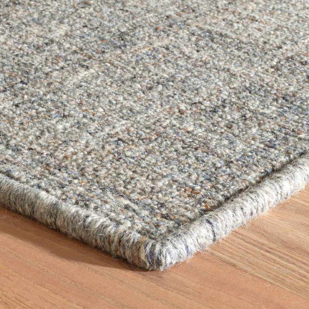 Harris Hand Micro Hooked Wool Custom Rug | Blue/Brown