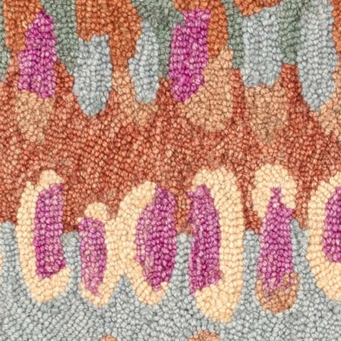 Paint Chip Hand Micro Hooked Wool Rug Swatch | Clay