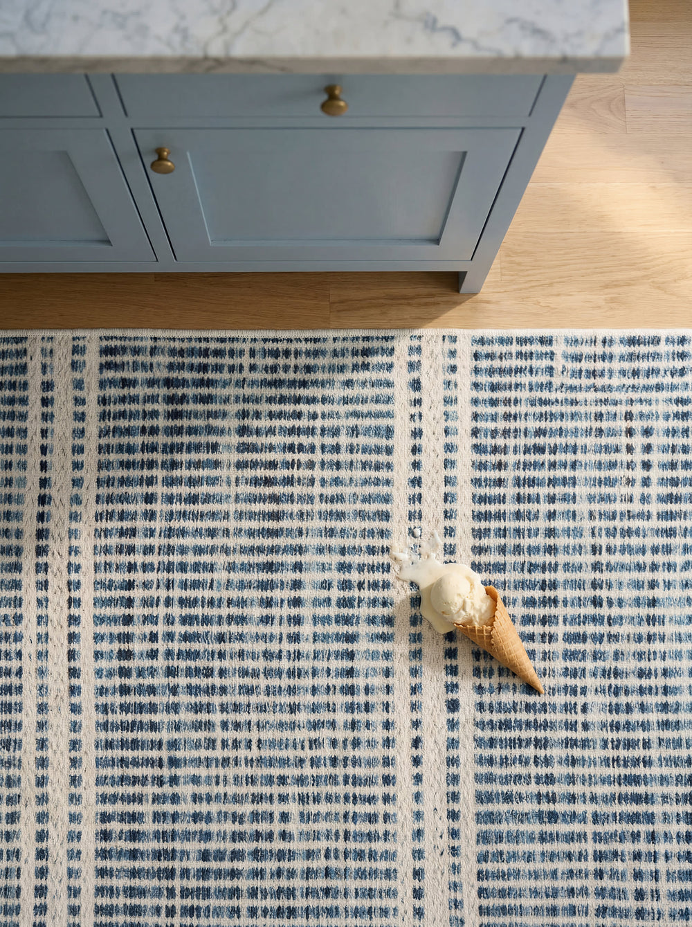 Malta Machine Washable Rug | Blue