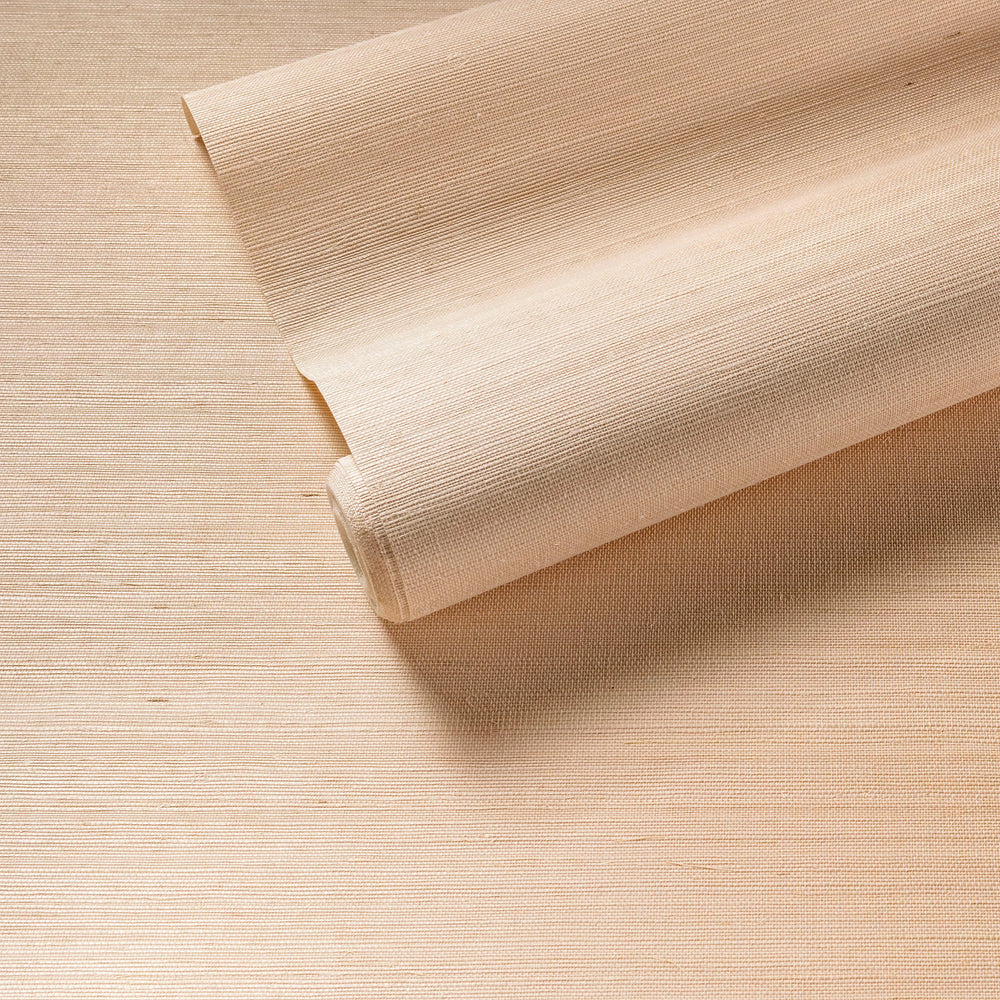 Samoa Grasscloth Wallpaper | Shell Pink