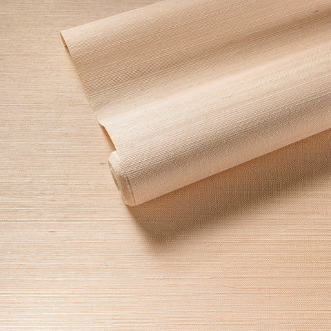 Samoa Grasscloth Wallpaper | Shell Pink