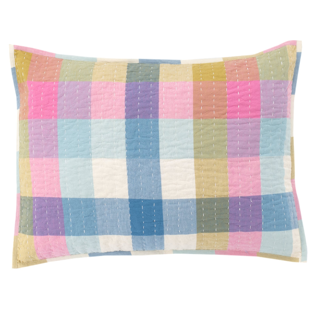 Charlette Plaid Sham | Multi