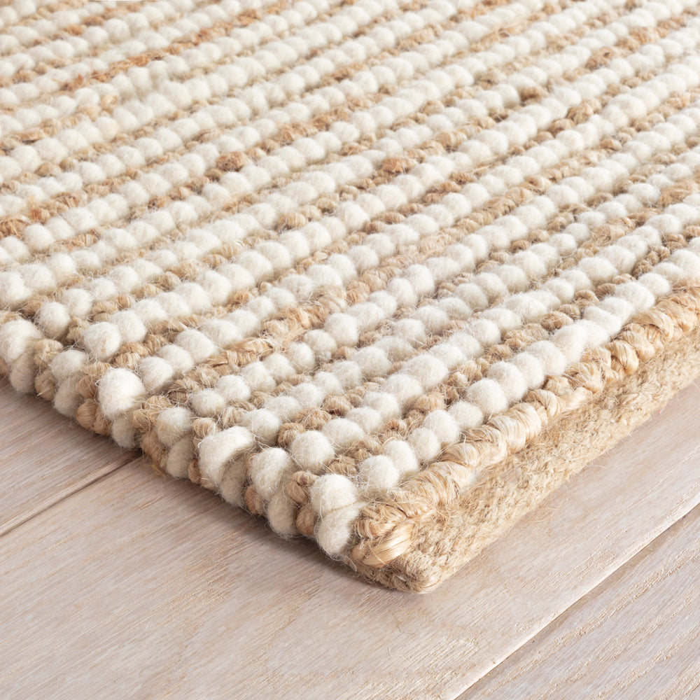 Twiggy Handwoven Wooljute Rug | Natural