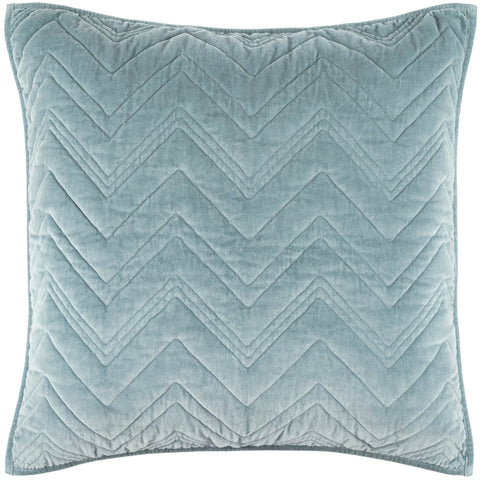 Brentwood Velvet Quilted Sham | Ocean