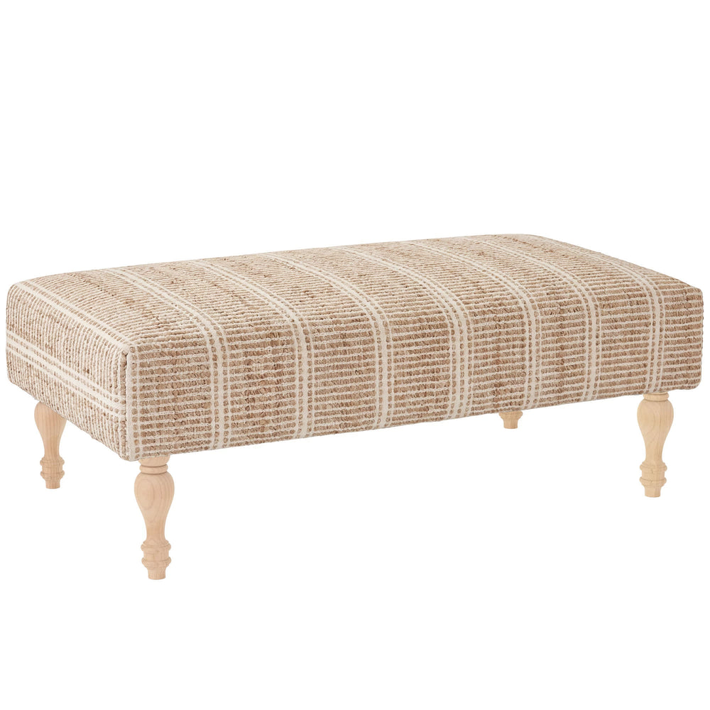 Arbor Rug Ottoman | Ivory