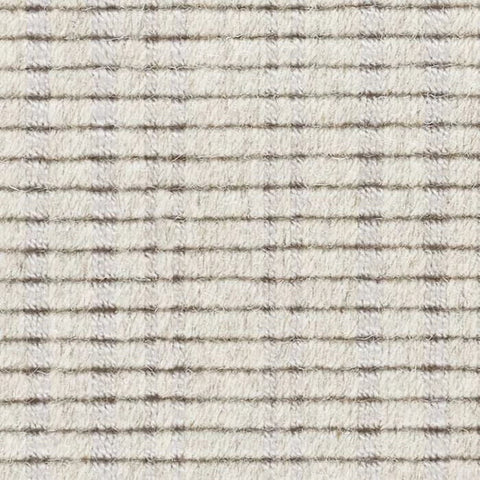Warren Ticking Woven Wool Custom With Attached Rug Pad Rug Swatch | Silver