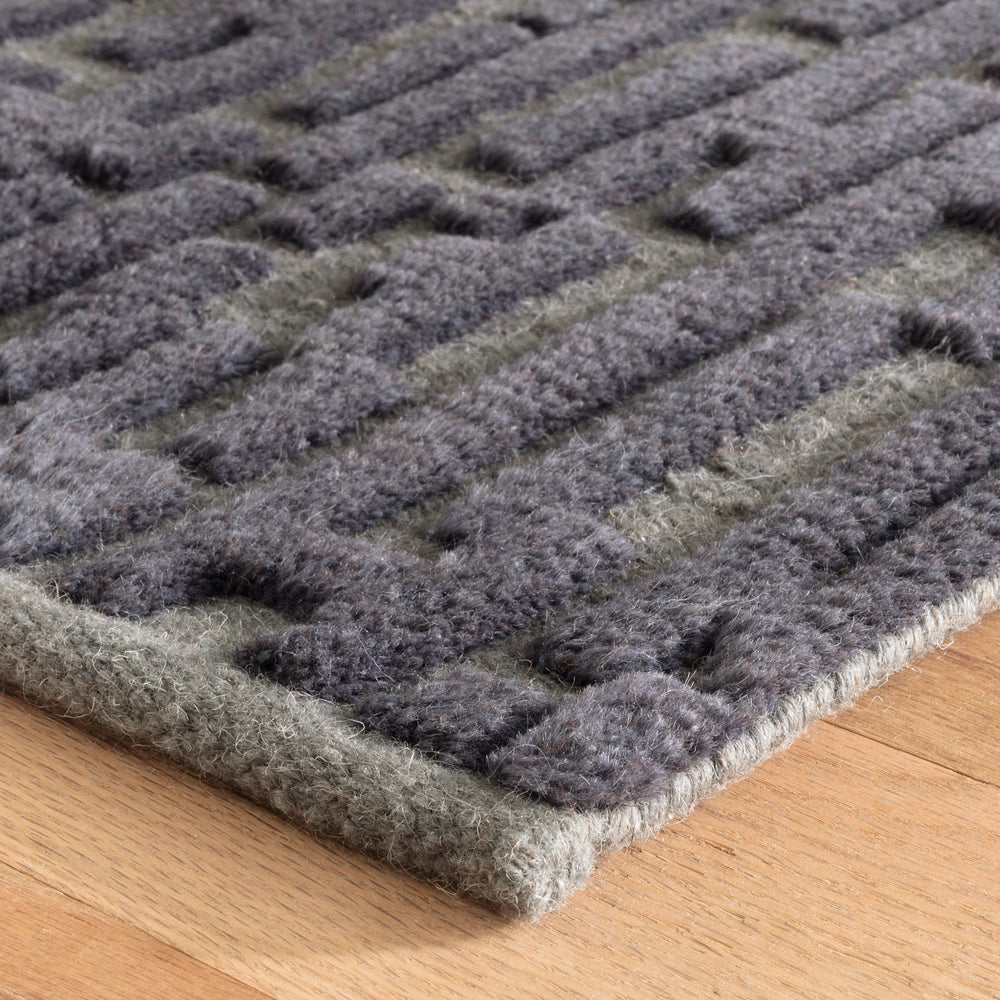 Gates Hand Knotted Wool Rug | Metal