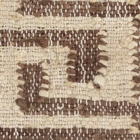 Auricula Handwoven Jute Rug by Bunny Williams Swatch | Brown