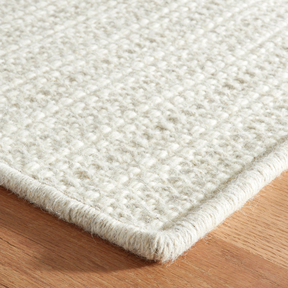 Jett Woven Wool Custom Rug | Ivory