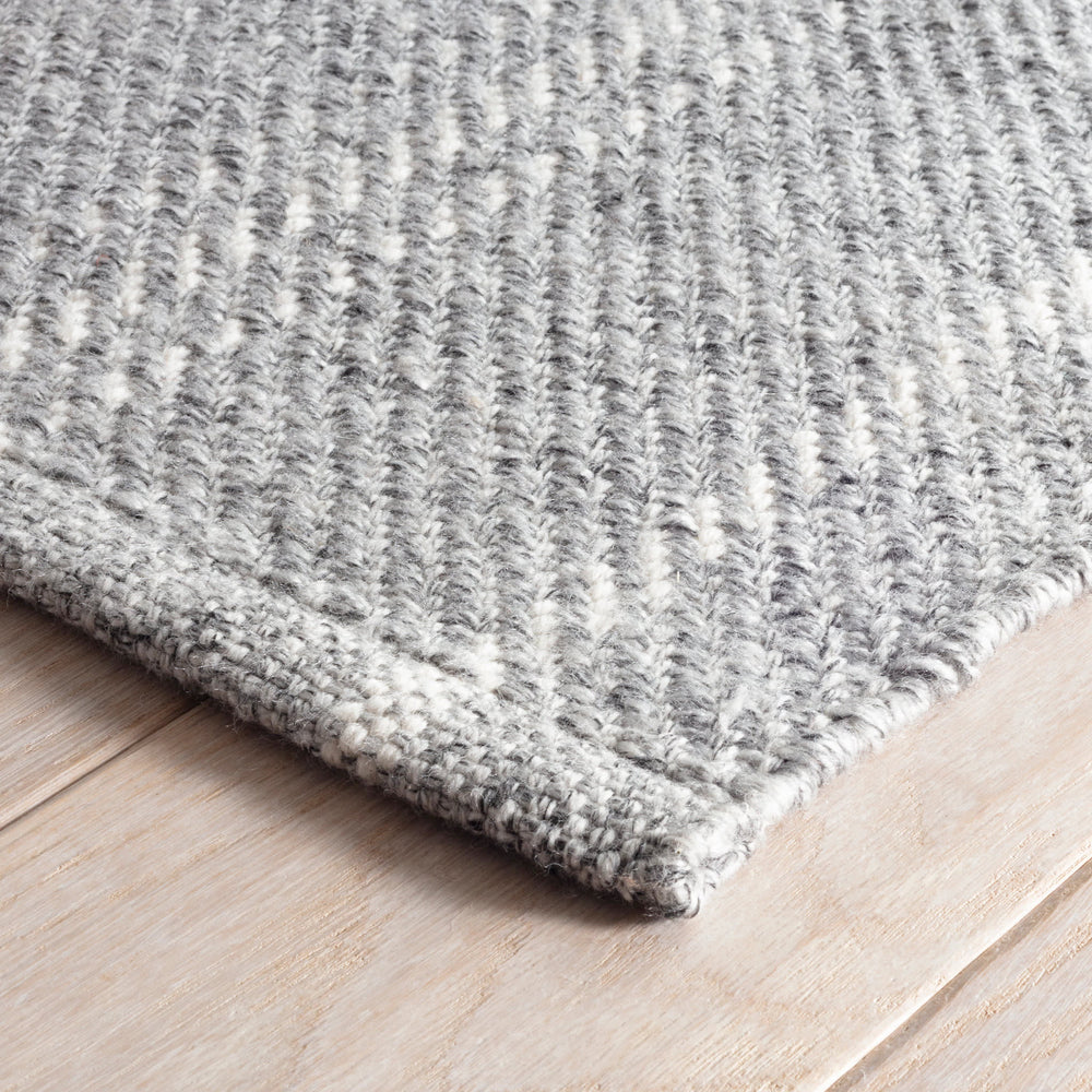Melange Stripe Handwoven Indoor/Outdoor Rug | Grey/Ivory