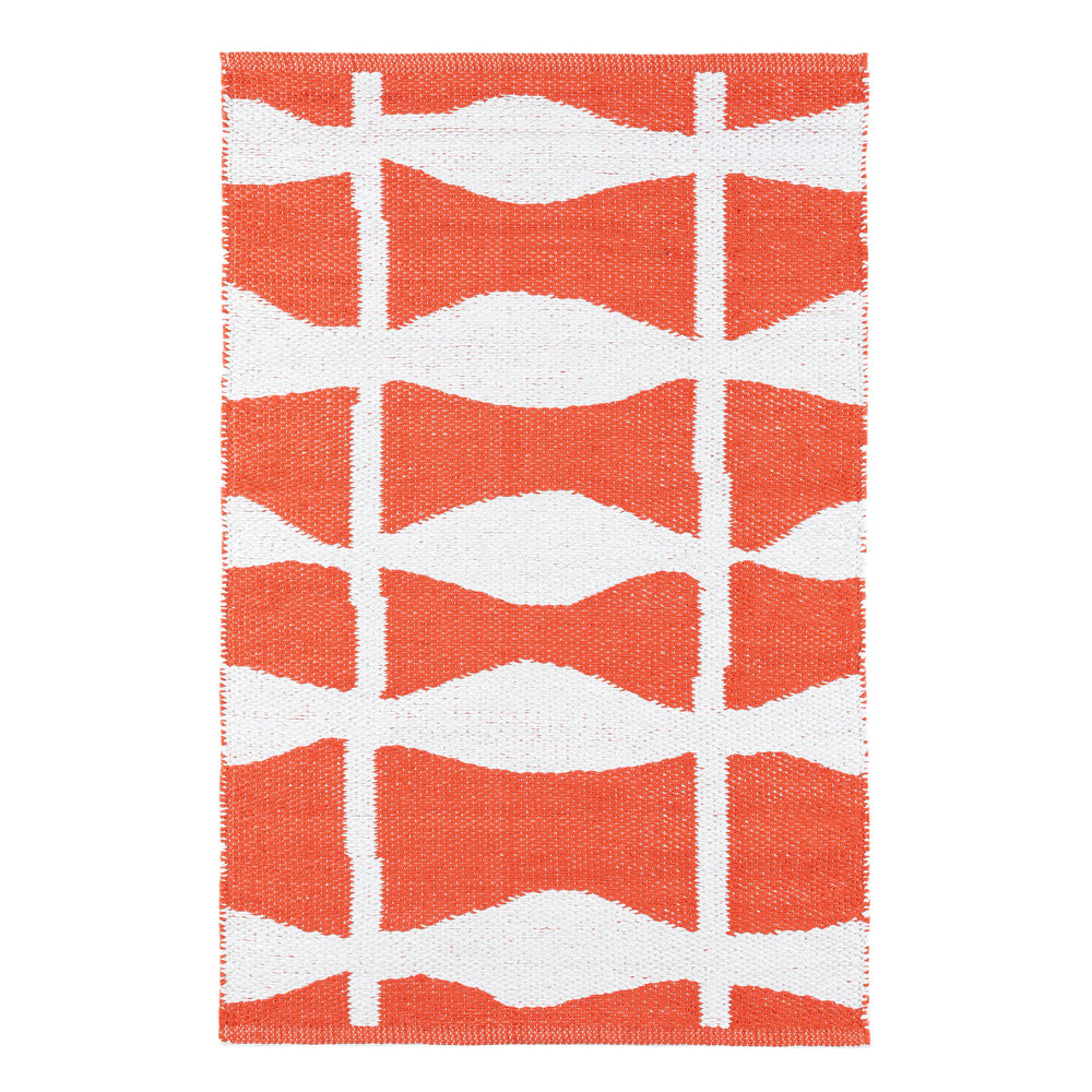Circuit Handwoven Indoor/Outdoor Rug | Tangerine