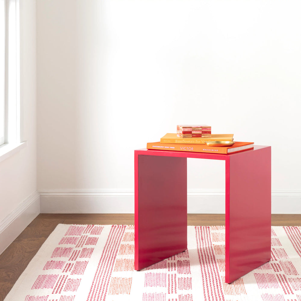 Tread Lightly Handwoven Cotton Rug | Pink