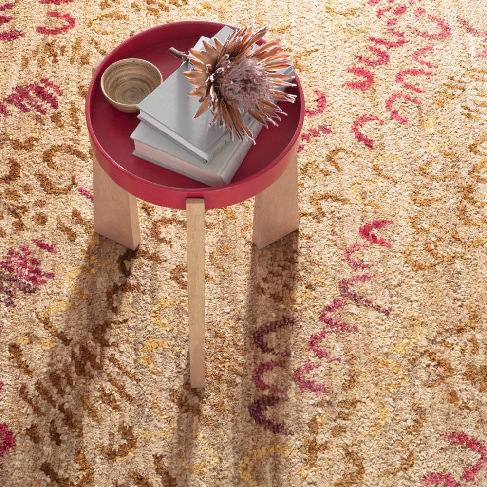 Horseshoe Hand Knotted Jute Rug | Spice