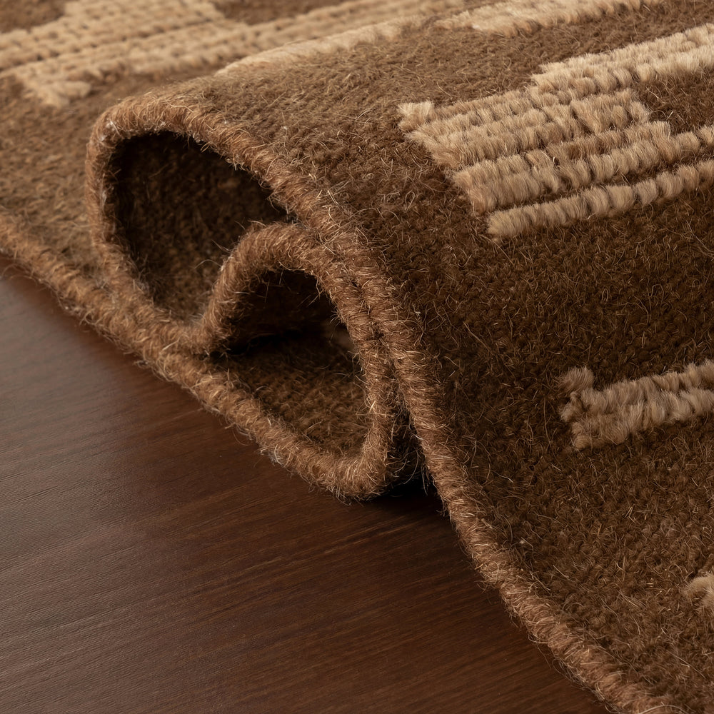 Jex Abstract Bohemian Rug | Brown