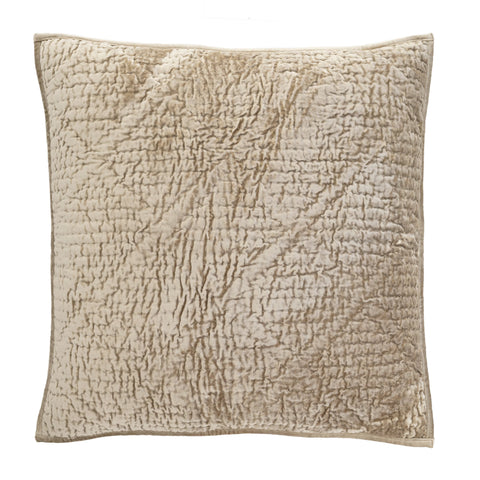 Parisienne Velvet Quilted Sham | Topaz