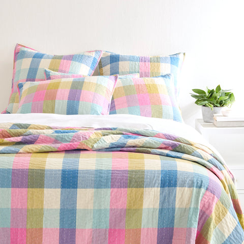 Charlette Plaid Coverlet | Multi