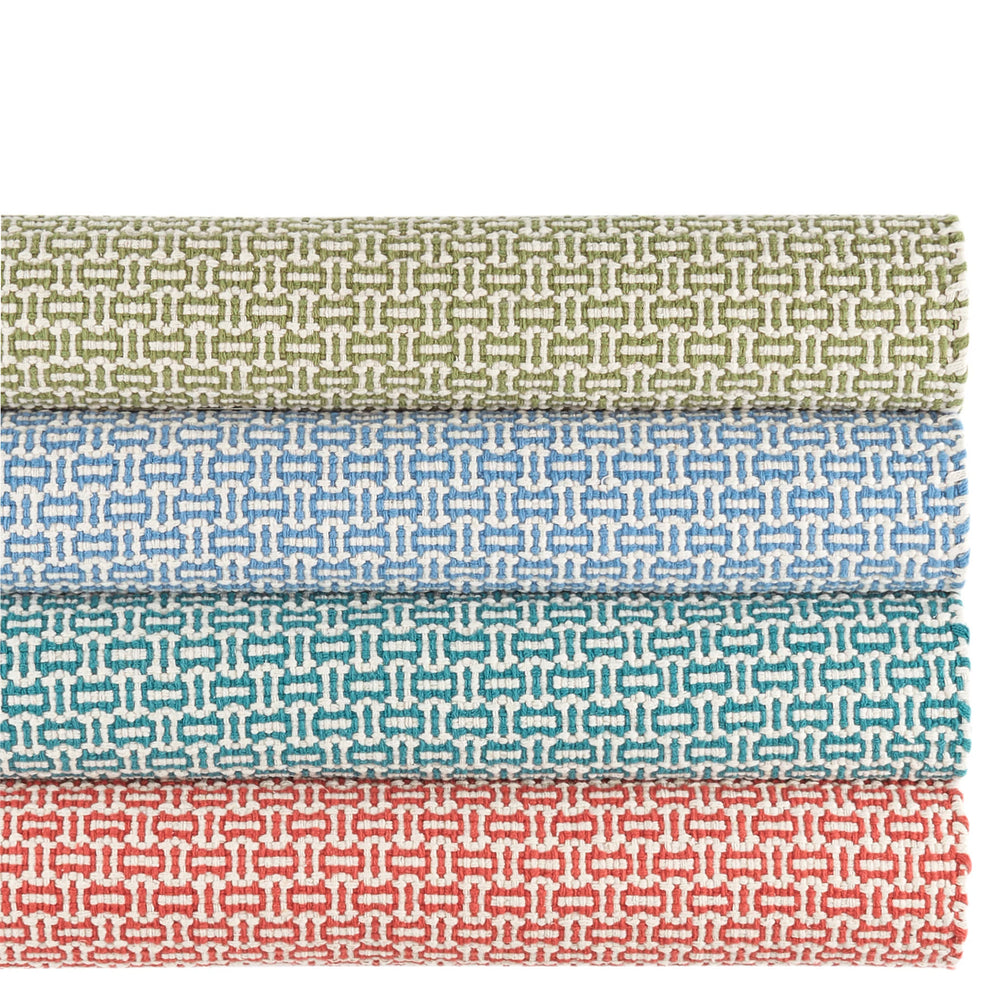 Miss Muffet Handwoven Cotton Rug | French Blue