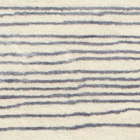 Striae Hand Tufted Wool Rug Swatch | Pewter Blue