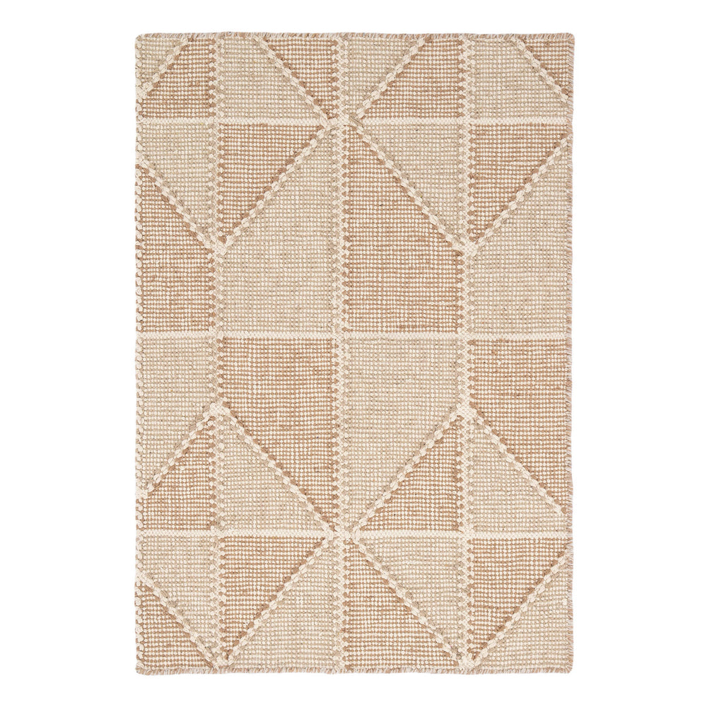 Ojai Hand Loom Knotted Cotton Rug | Wheat