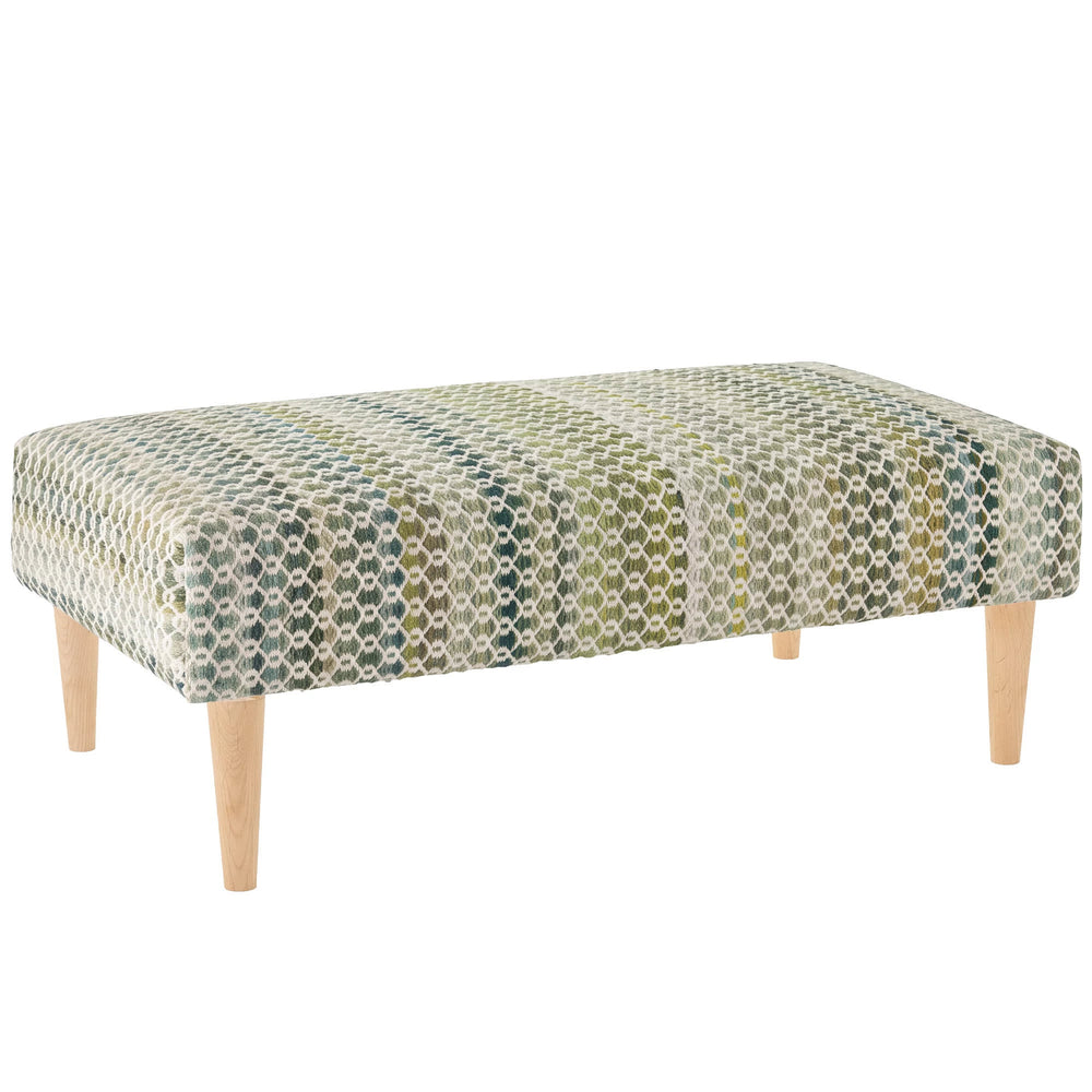 Poppy Rug Ottoman | Moss