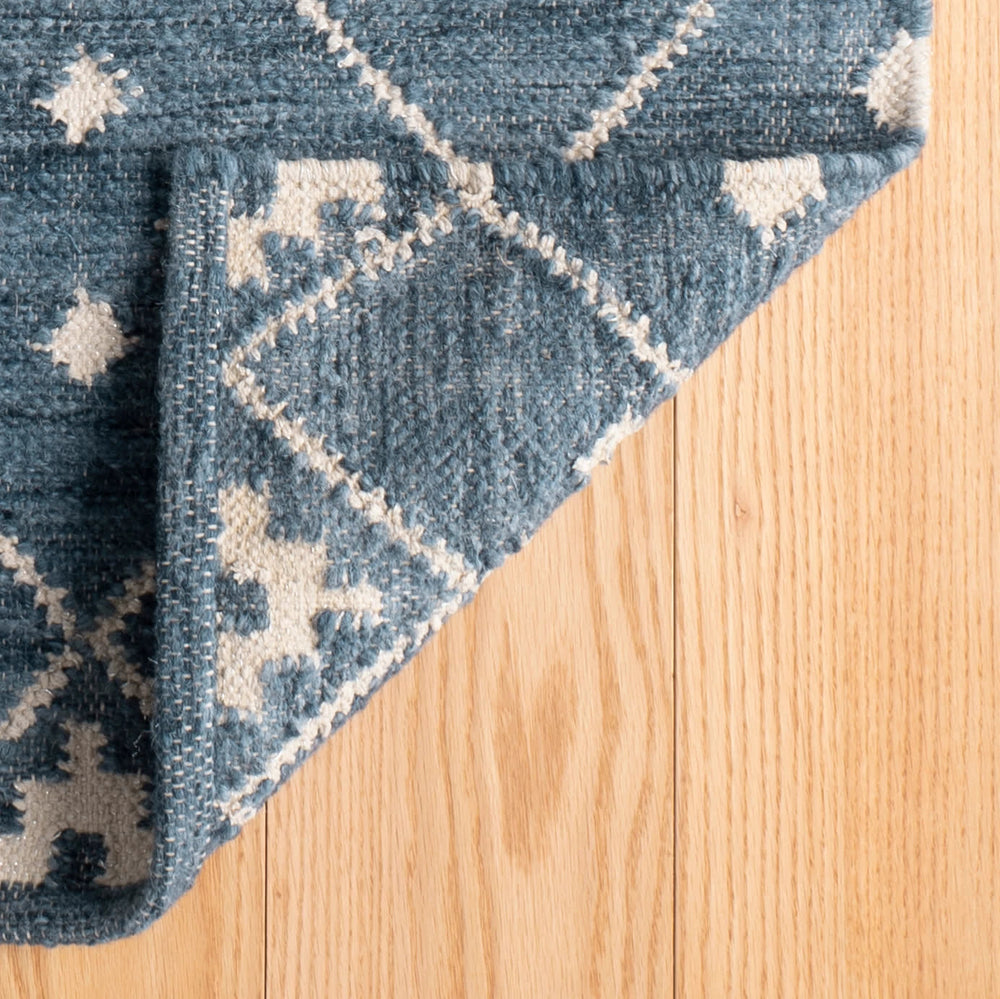 Kota Handwoven Wool Rug | Indigo