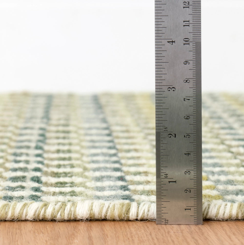 Poppy Handwoven Wool Rug | Moss
