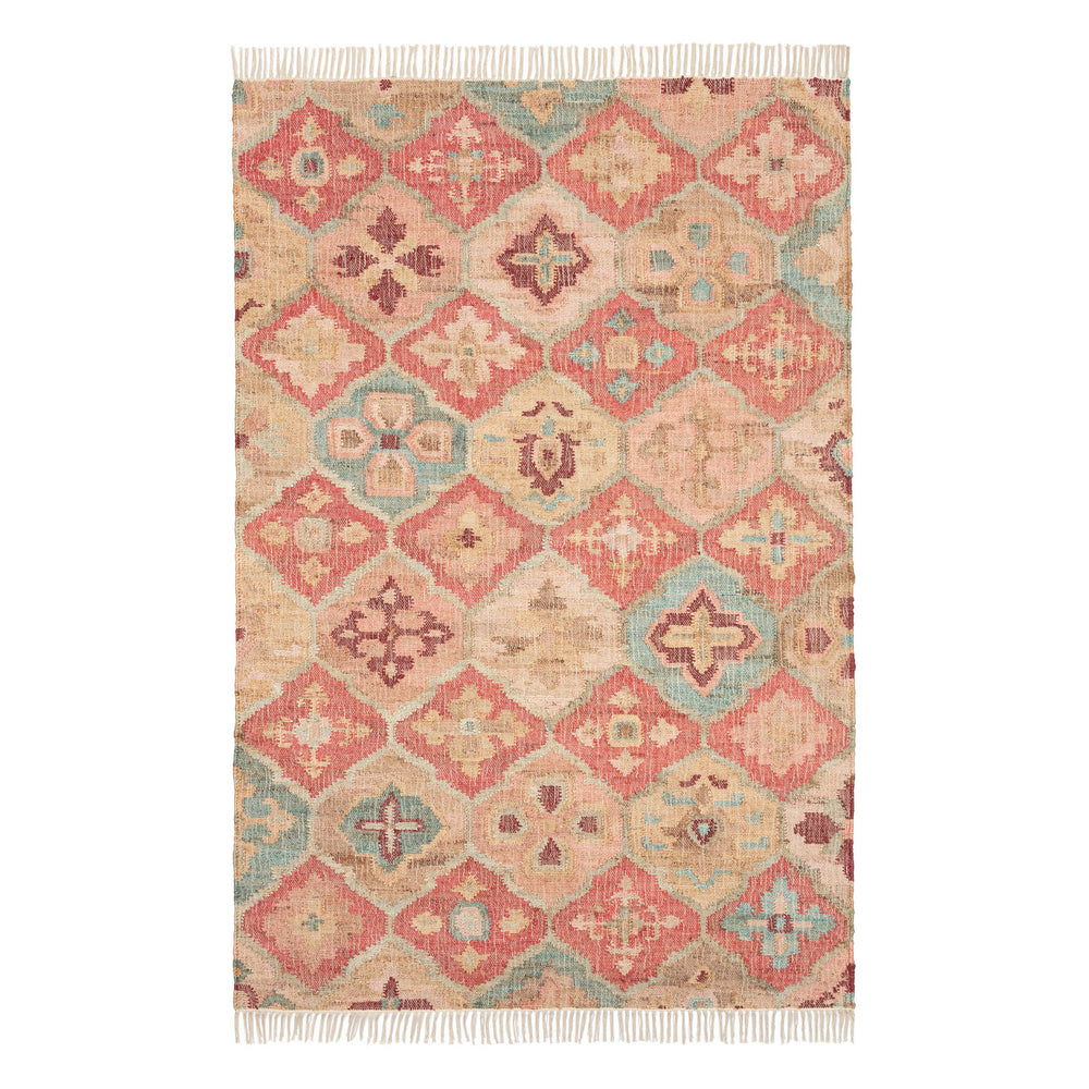 Pali Handwoven Jute Rug | Terracotta