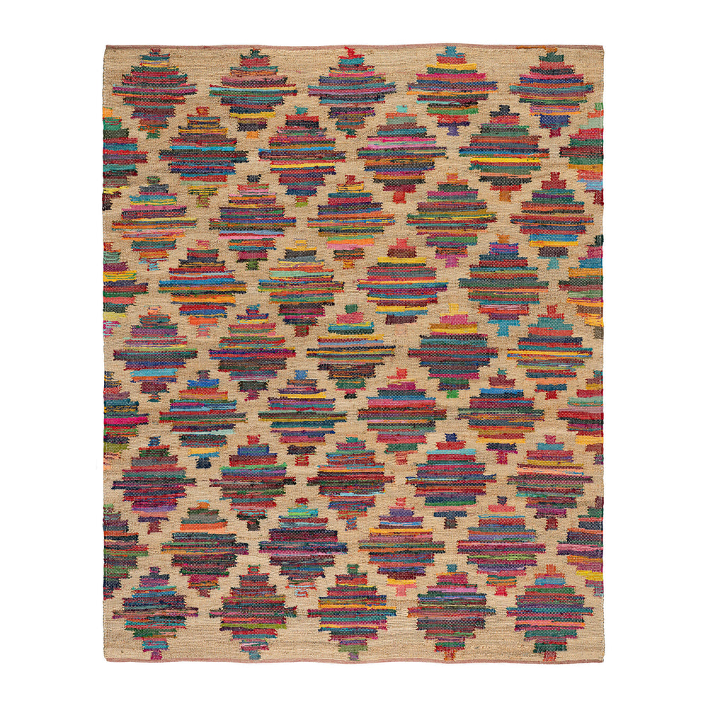 Mod Chindi Handwoven Jute Rug | Multi