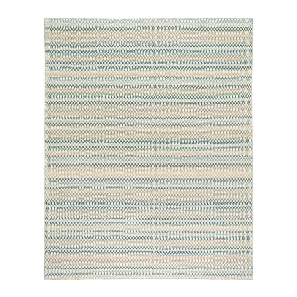 Poppy Handwoven Wool Rug | Blue