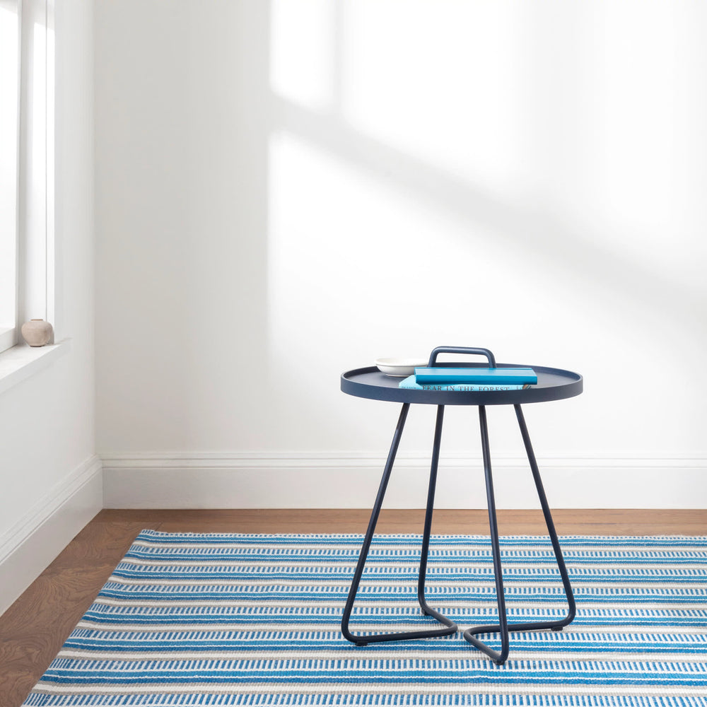 Always Greener Handwoven Indoor/Outdoor Rug | Navy/French Blue