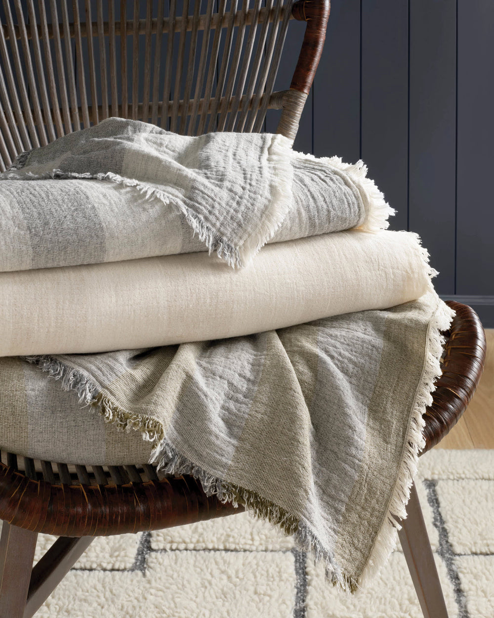 Langham Throw | Oatmeal