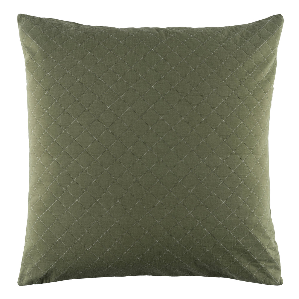 Amity Quilted Sham | Olive