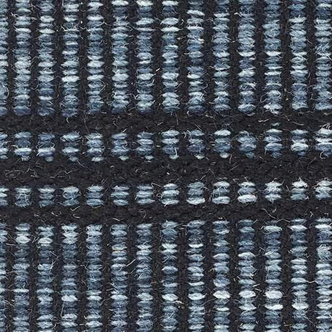 Malta Handwoven Wool Rug Swatch | Navy